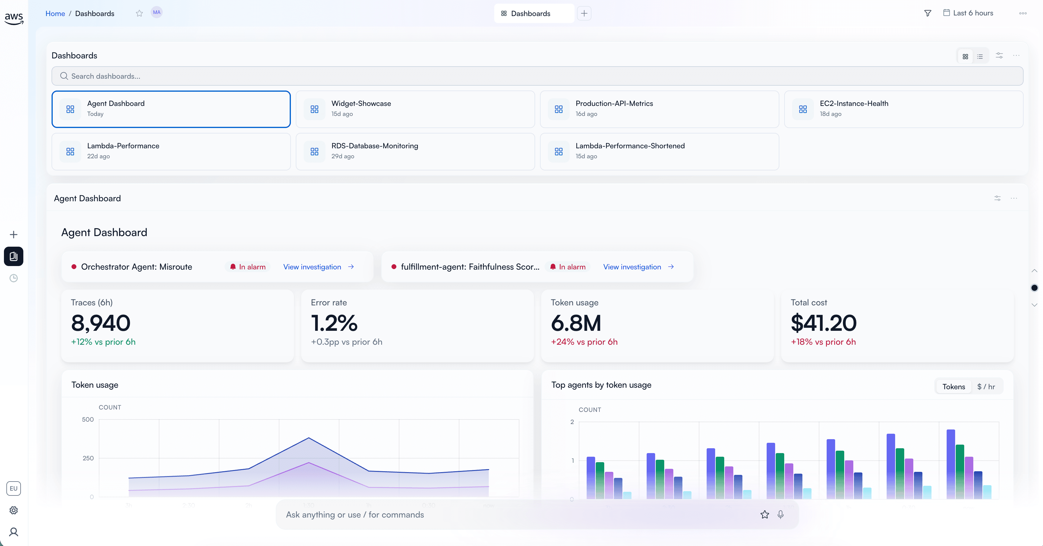 A query built during an incident promoted into a dashboard widget